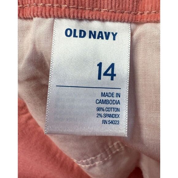 Old Navy Women's Sz 14 Coral Pink Rockstar Super Skinny Stretch Corduroy Pants - Picture 8 of 9